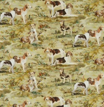 Английский лен FD296Y101 Mulberry Hounds Linen Multi Mulberry