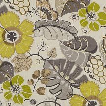 Фото: ткань из льна с вышивкой цветы BF10565/4- Ампир Декор