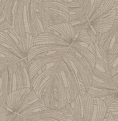 обои бежевые с листвой 80093 ARTE