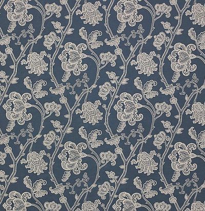 Портьерная ткань с растительным узором F4110/04 Colefax and Fowler