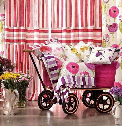 натуральная ткань с акварельным принтом 10366.40 Nobilis - 2