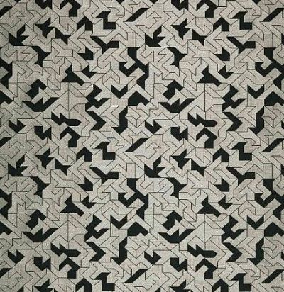 Жаккард из Франции 10648.23 Origami Noir Nobilis