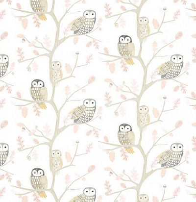 Обои для детской комнаты с совами 112628 Harlequin