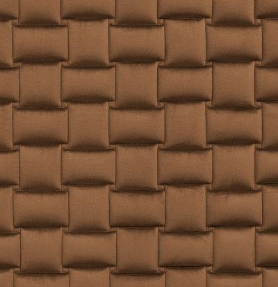 Стеганые обои  светло-коричневые дизайн Плетеный 20-018-106-27 