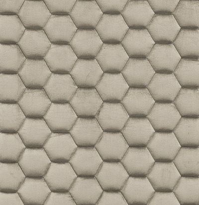 Стеганые обои  серые дизайн малые соты  10-002-130-27 