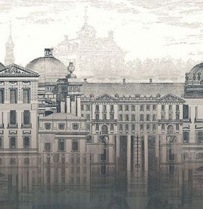 Панно с видом на город в тумане DGKEN3022 Khroma