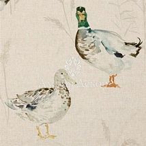 Фото: портьерная английская ткань Paddling Ducks Linen- Ампир Декор