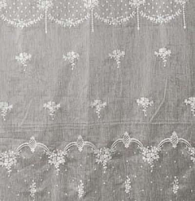 кружево светлого оттенка с цветочным узором 27246 Ampir Decor - 1