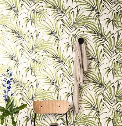 Обои современные дизайнерские крупные  листья пальмы LOT103 Khroma Zoom - 1