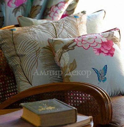 английская ткань для портьер Arabesque Duck Egg  - 2