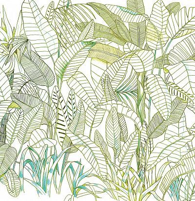 Панно с рисунком листья DG3GRA1013 Khroma