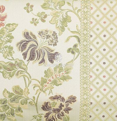 Жаккардовая ткань с цветочным рисунком 1435596 