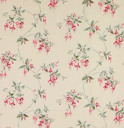 Шелк из Англии F4304/01 Octavia Silk Pink/Green Colefax and Fowler