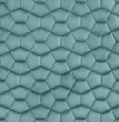 Стеганые обои  голубовато-зеленые дизайн космос 20-007-116-00 