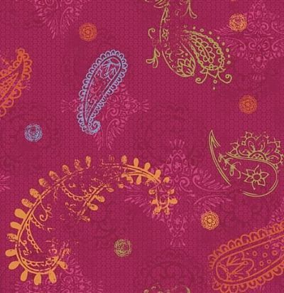 Обои розовые пейсли DK6026 