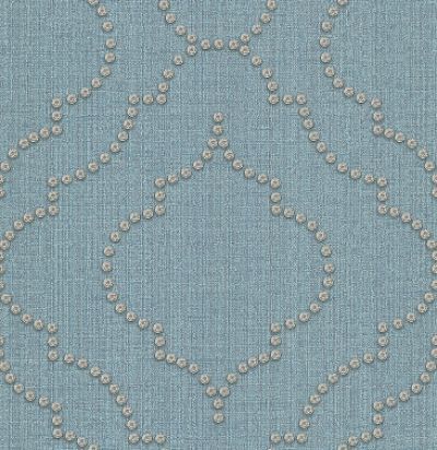 обои бирюзовые с клепками CD003357 Chelsea Decor Wallpapers