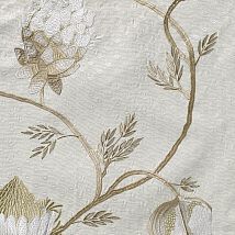 Фото: натуральная ткань для портьер с вышивкой 10475.03 Flore- Ампир Декор