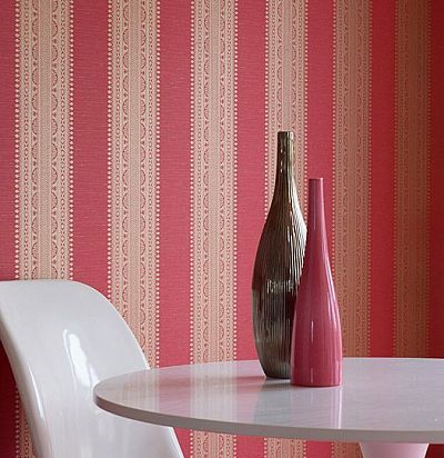красные полосатые обои DOPWMA104 Sanderson - 2