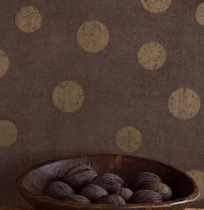 обои коричневые в горох 379043  - 1