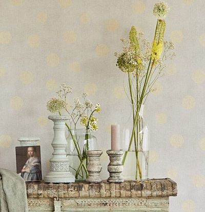 обои серые в горох 379042  - 1