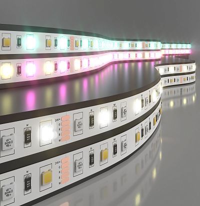 Светодиодная лента Лента светодиодная 24V 14,4W 60Led 5050+5050 IP20 MIX RGB/дневной белый, 5м Elektrostandard Pro