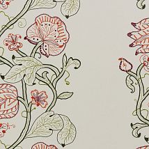 Фото: Ткань современная украшена вышитыми цветами 44176-786- Ампир Декор