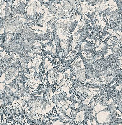 Обои с крупным цветочным рисунком 30737 