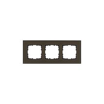 Фото: Рамка 3-постовая, стекло цвет Каперсовый- Ампир Декор