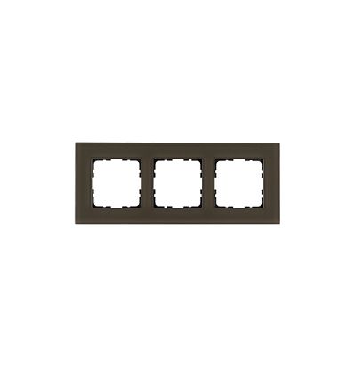 Рамка 3-постовая, стекло цвет Каперсовый Jasmart