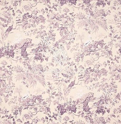 Ткань с растительным рисунком птицы DCAVAE-202 Sanderson