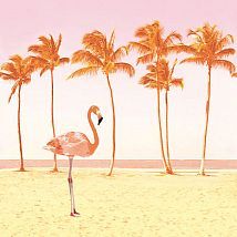 Фото: панно с фламинго и пальмами 364146- Ампир Декор