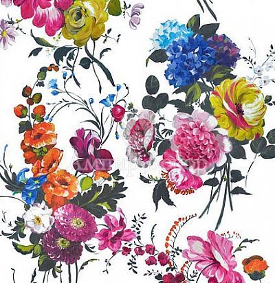 Английские ткани с цветами F1840/01 