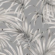 Фото: Обои современные дизайнерские крупные  листья пальмы LOT102- Ампир Декор