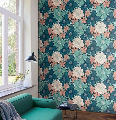 Крупнораппортный цветочный дизайн Khroma Zoom - 1