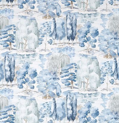 Английская ткань 226267 Waterperry Indigo Sanderson