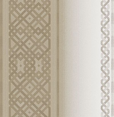 Широкий обойный бордюр с геометрическим орнаментом Khroma Zoom