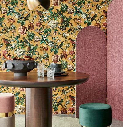 Обои однотонные с фактурой вельвета 307320  - 1