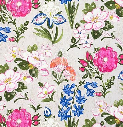 Английские ткани с цветами F1835/01 