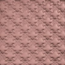 Фото: Стеганые обои  бежево-розовые дизайн Дамаск 20-022-122-20- Ампир Декор