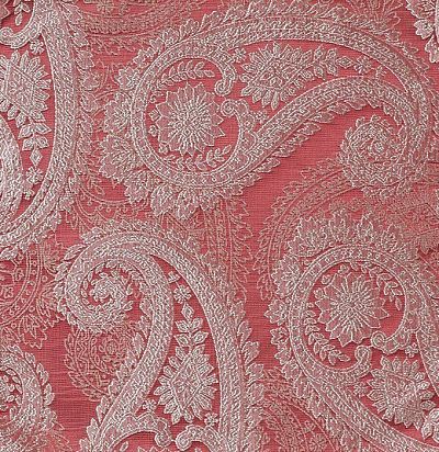 жаккардовая ткань для портьер розового цвета 10526.40 Cachemire Nobilis