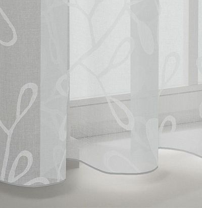 ткань современная полупрозрачная с крупным узором 9804-110 ADO - 1