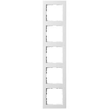 Фото: Рамка G-Classic  5-постовая, цвет белый глянцевый- Ампир Декор