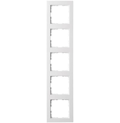 Рамка G-Classic  5-постовая, цвет белый глянцевый Jasmart