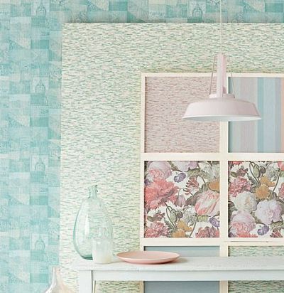 обои светло-зеленые 358042  - 2