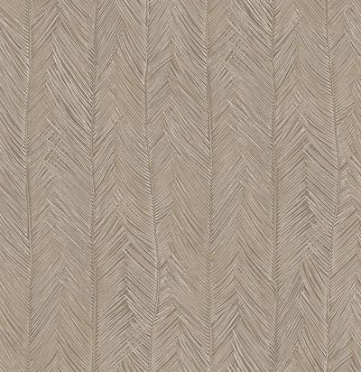 Серые виниловые обои с крупными листьями 75404 ARTE