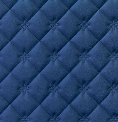 Стеганые обои  ярко-синие дизайн принцесса 10-004-120-20 