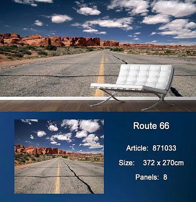 Обои KT Exclusive Metropolis 871033 Route 66 KT Exclusive