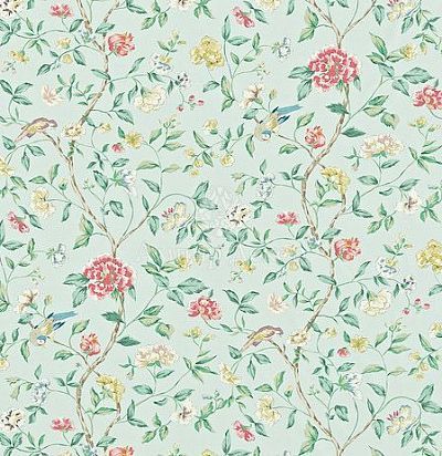 Английские ткани цветы птицы 222076 Sanderson