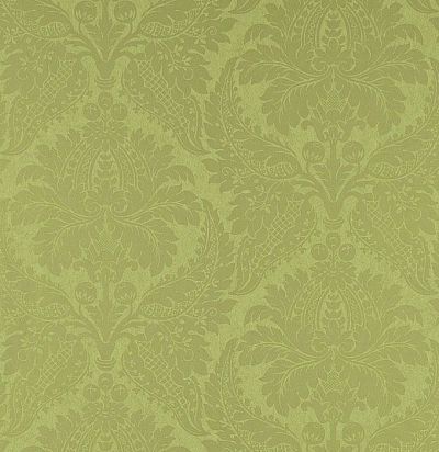 обои зеленого оттенка с дамасками 311999 Zoffany