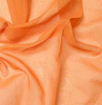 оранжевый однотонный тюль 7053-07 F 